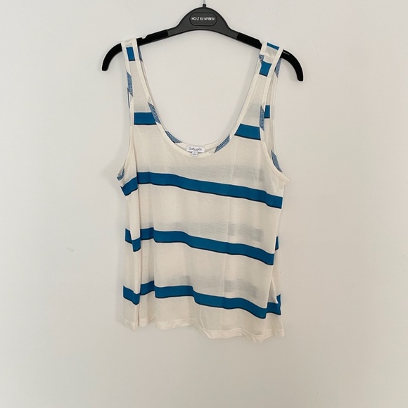 Splendid Women's Striped Loose Fit Tank Top Modal/Silk Size L - Picture 3 of 6